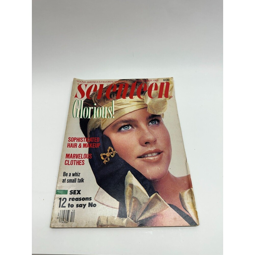 Seventeen Magazine December 1985 Vintage Holiday Fashion Beauty 80s Glorious